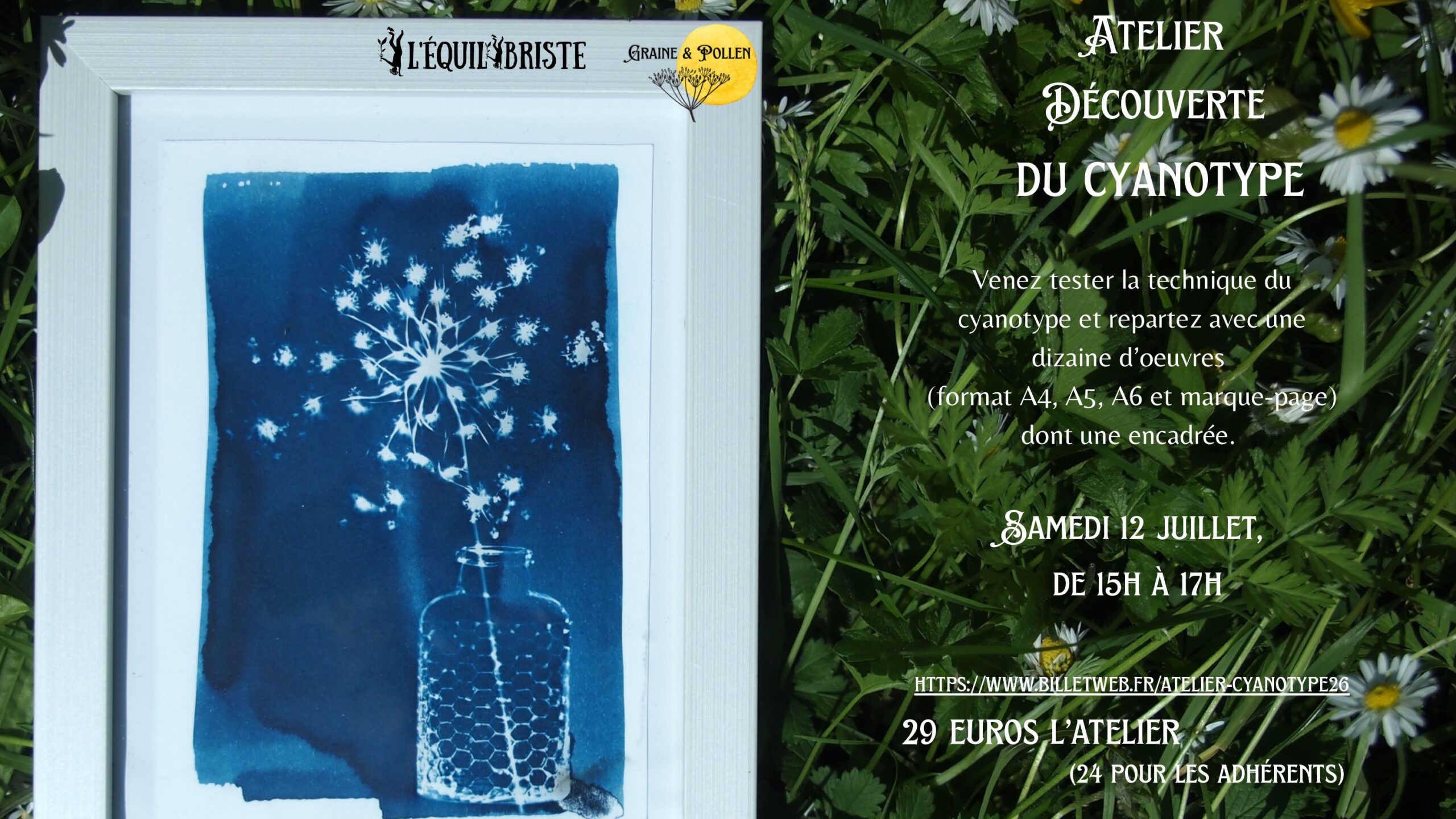 Atelier Découverte du cyanotype - 12 juillet