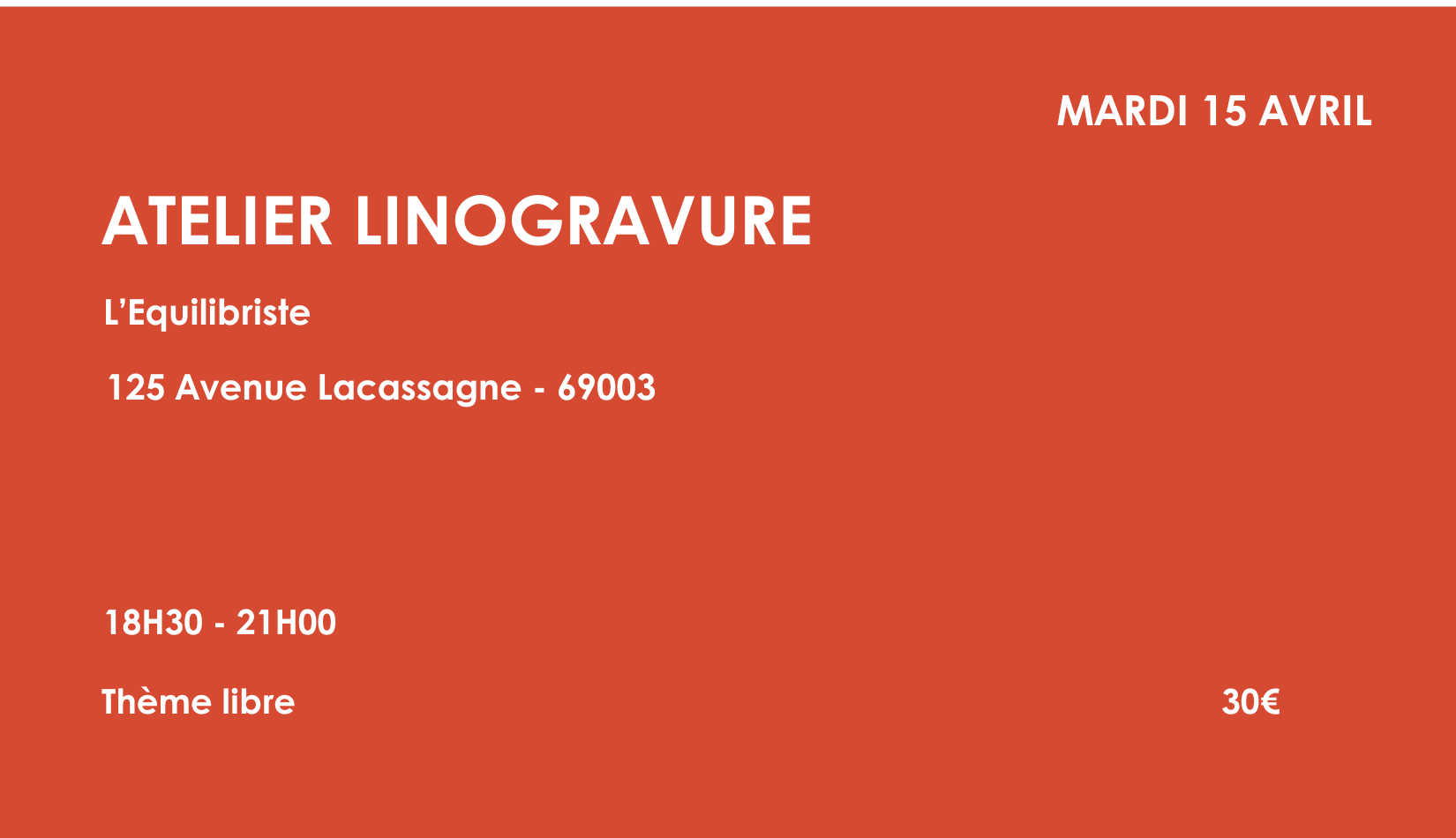 Ateliers avril
