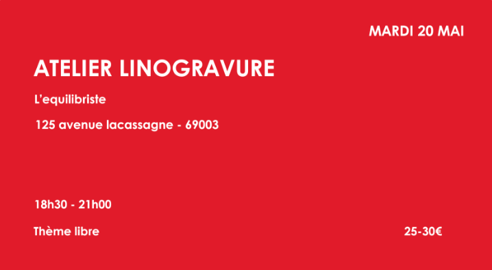 atelier linogravure 20 mai