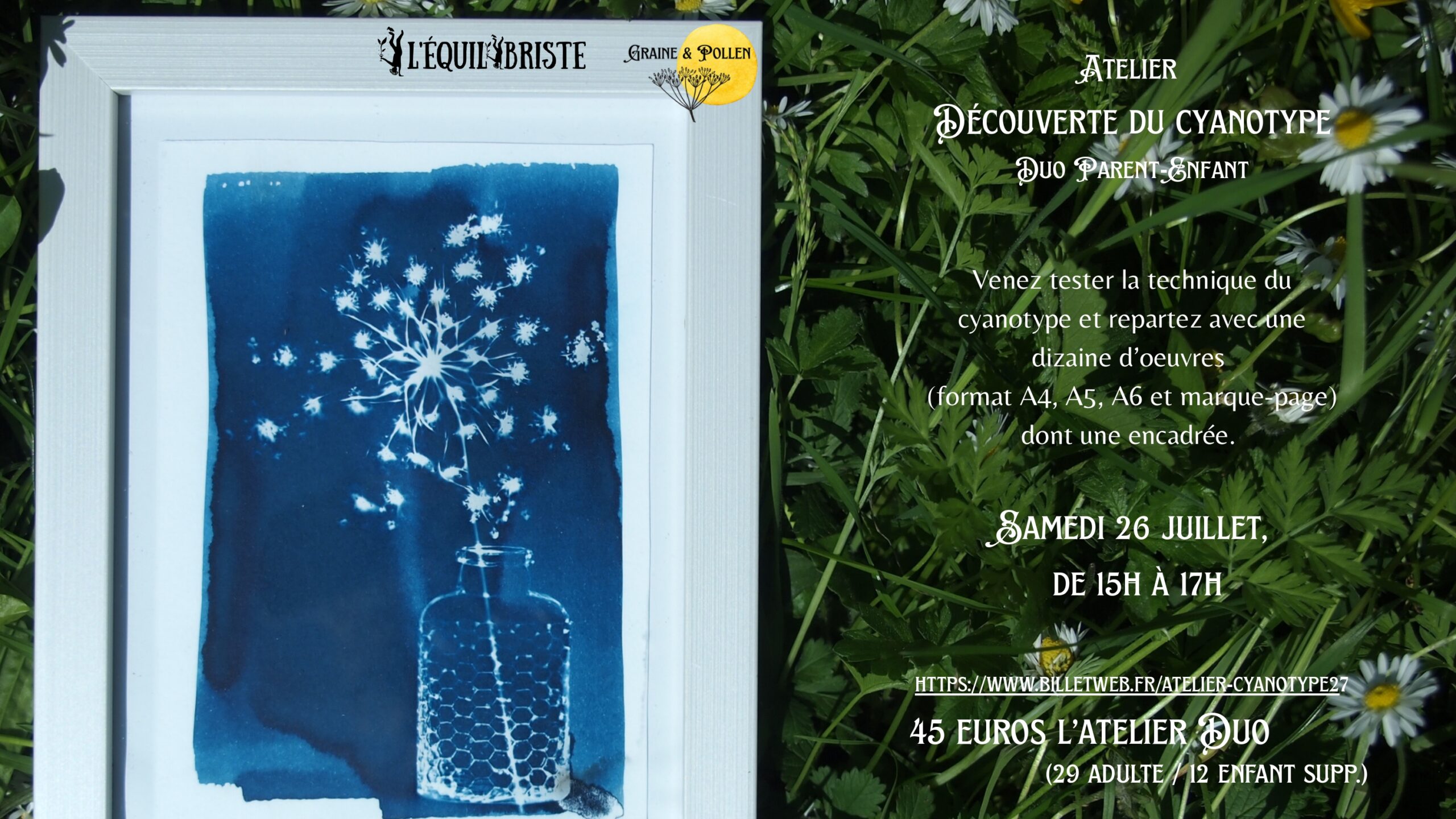 Atelier Découverte du cyanotype - samedi 26 juillet