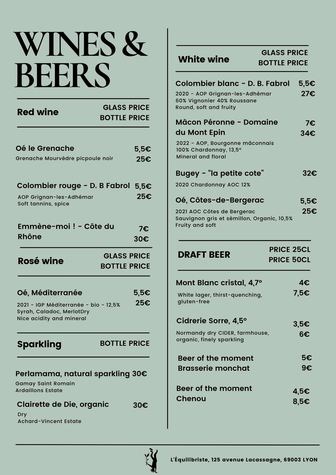 vin & biere anglais