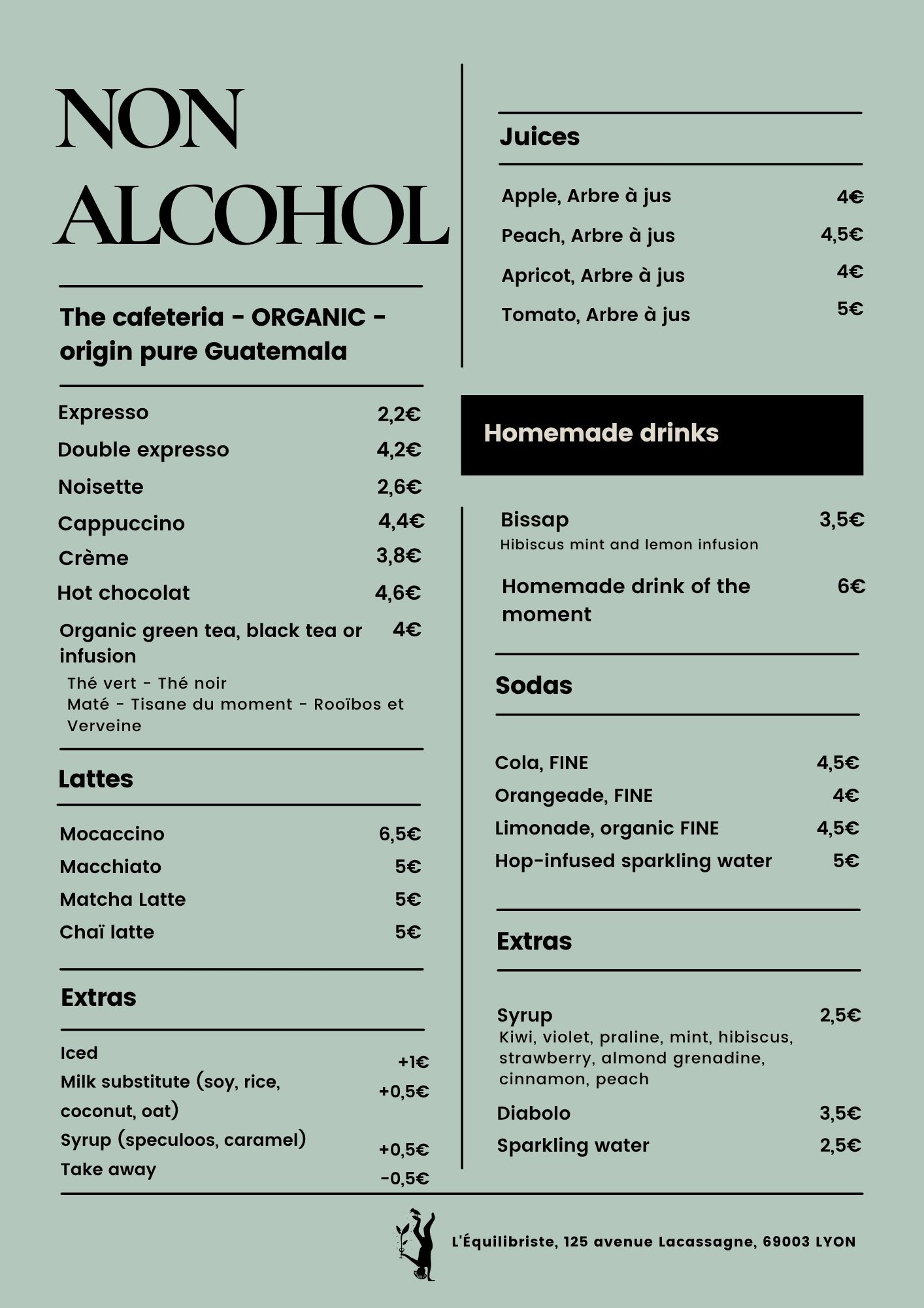 boissons soft anglais