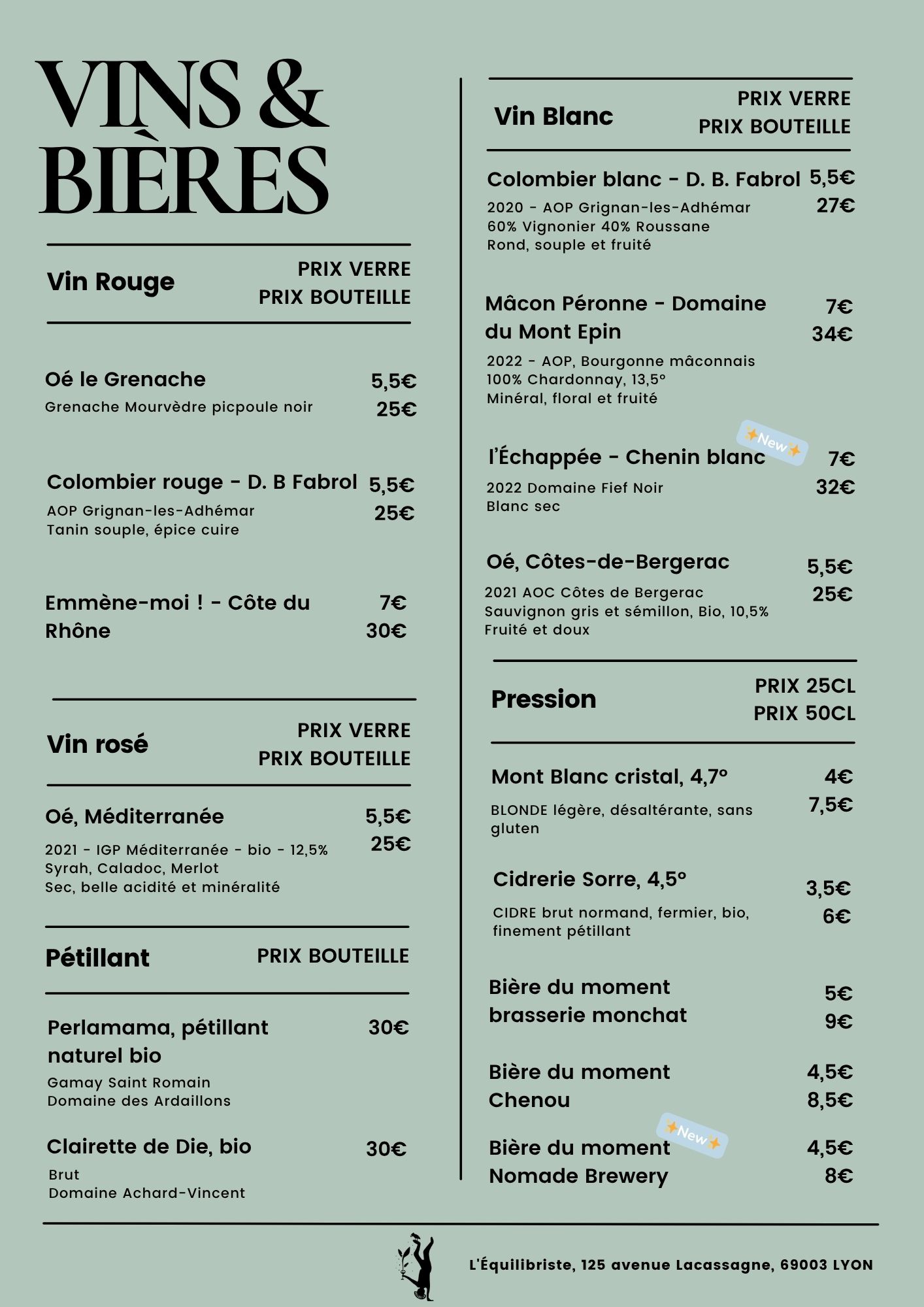 Vins bieres juillet 2025
