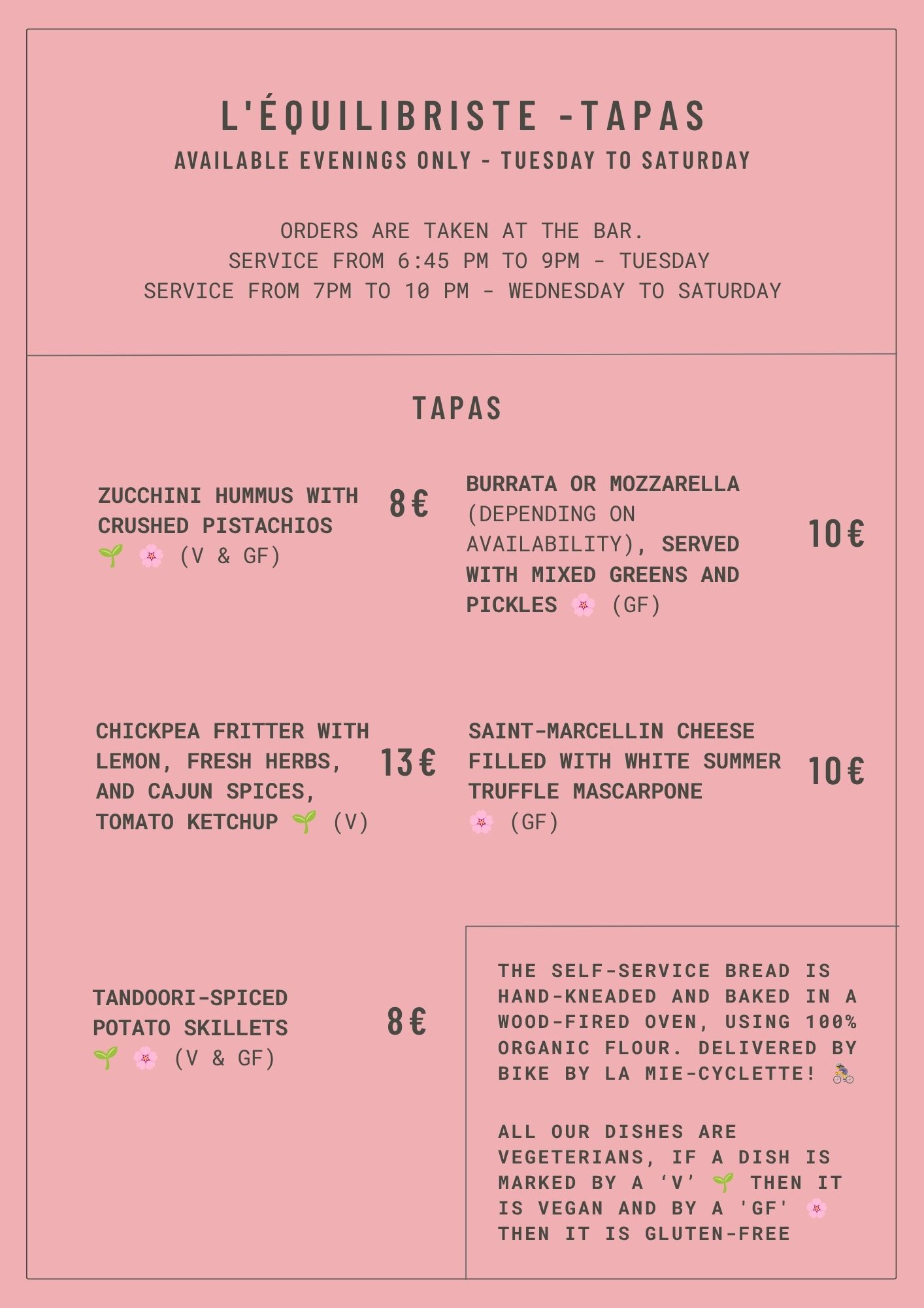 Tapas English summer