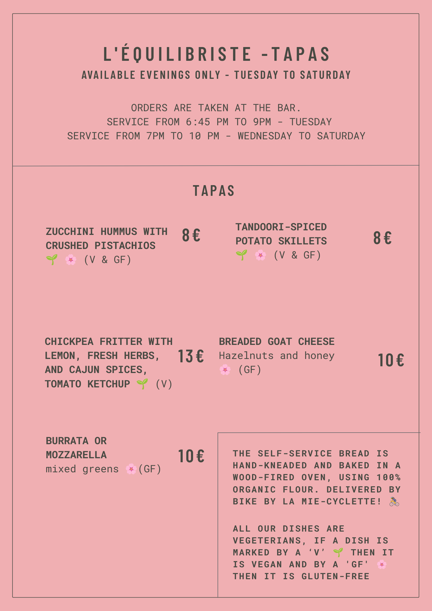 TAPAS AOUT 2026 EN