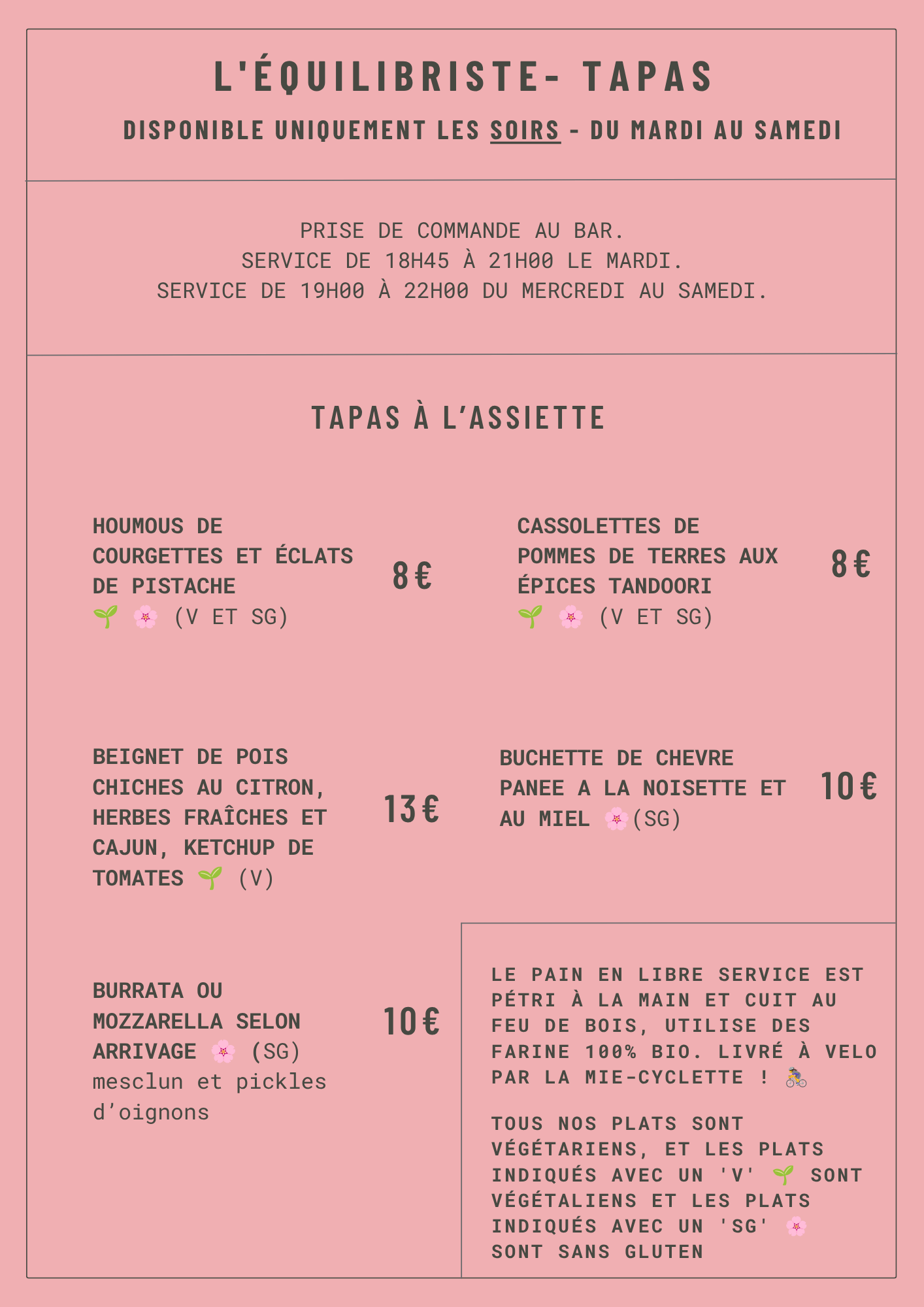 Tapas juillet 2026 FR