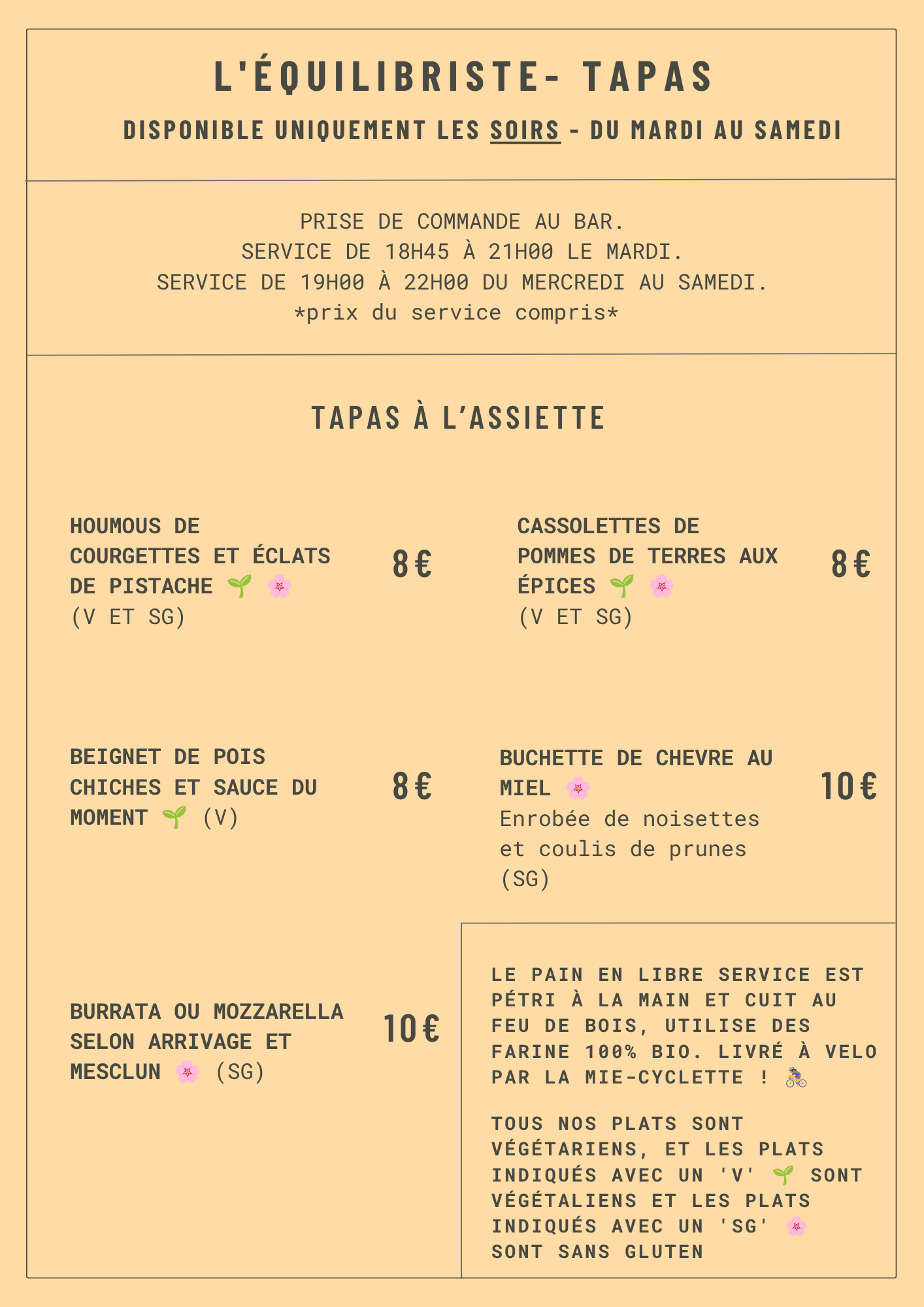 Tapas juillet 2026 FR