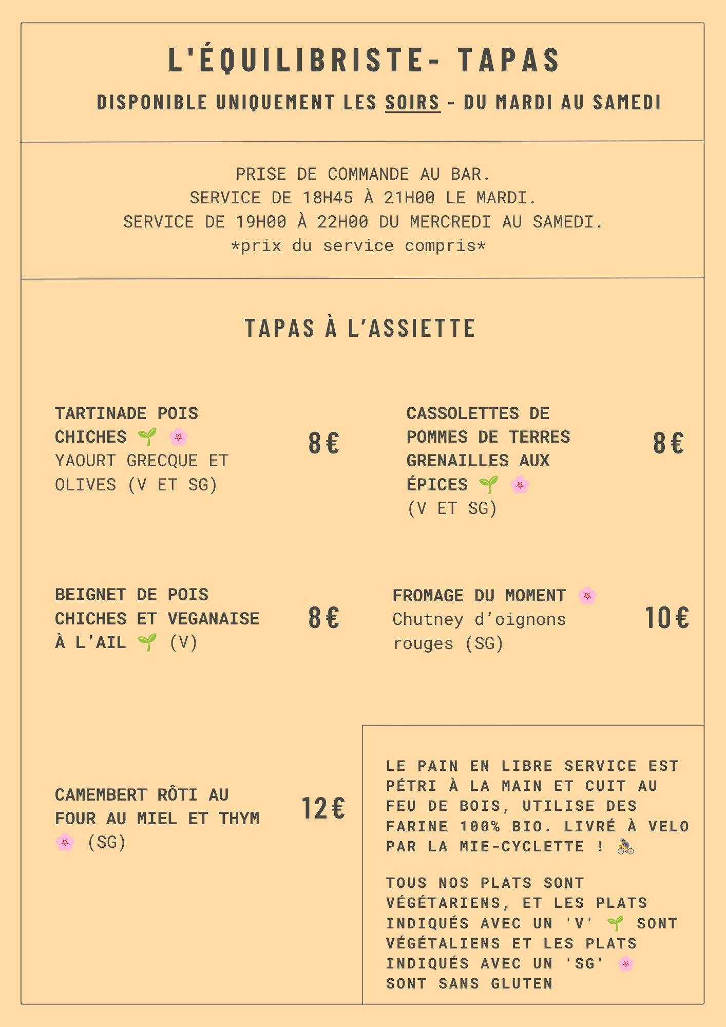 Tapas octobre 2026 FR